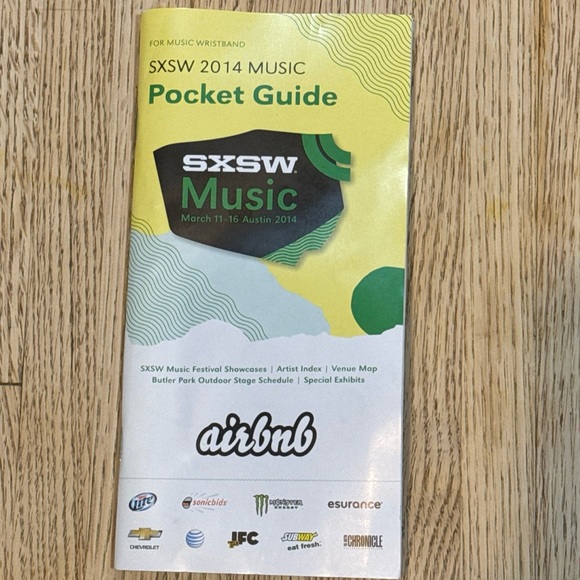 2014 South By Southwest Music Pocket Guide Austin TX Program Artist Index SXSW - Picture 4 of 5